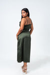 Mika party dress olive green