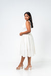 Shift Sleeveless dress cutlon off white